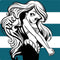 Disney The Little Mermaid Ariel Stripes Galaxy Z Flip6 Skin