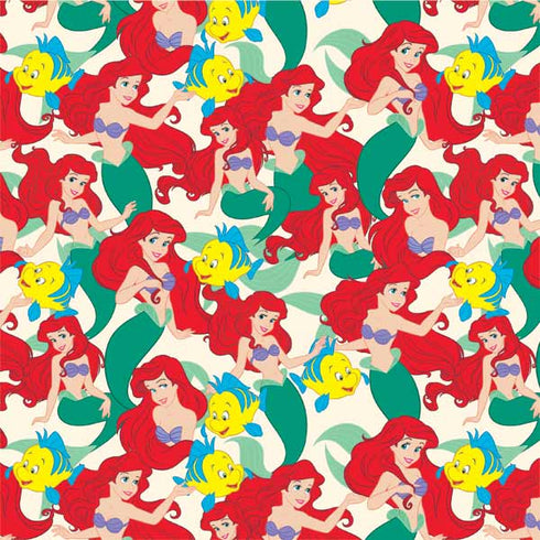 Disney The Little Mermaid Ariel and Flounder Pattern Xbox 360 Slim (2010) Skin