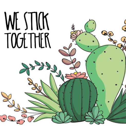 We Stick Together Galaxy A50 Clear Case
