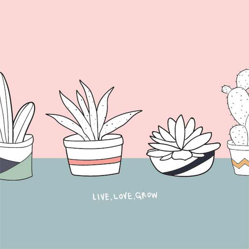 Succulent Sketch MacBook Cases