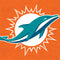 NFL Miami Dolphins Distressed- Orange iPhone 8 Folio Case