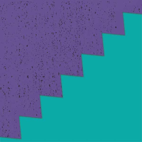 Purple Turquoise Zig Zag Moto G6 Skin