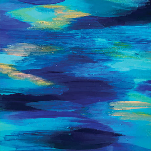 Ocean Blue Brush Stroke by Etta Vee Apple AirPods (3rd Gen 2021) Skin