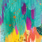 Turquoise Brush Stroke by Etta Vee Amazon Echo Buds Skin