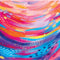 Rainbow Wave Brush Stroke by Etta Vee Amazon Echo Buds Skin