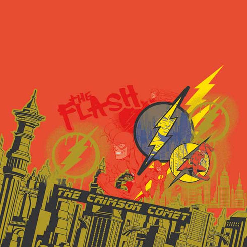 DC Comics The Flash City Collage Art Galaxy A20 Clear Case