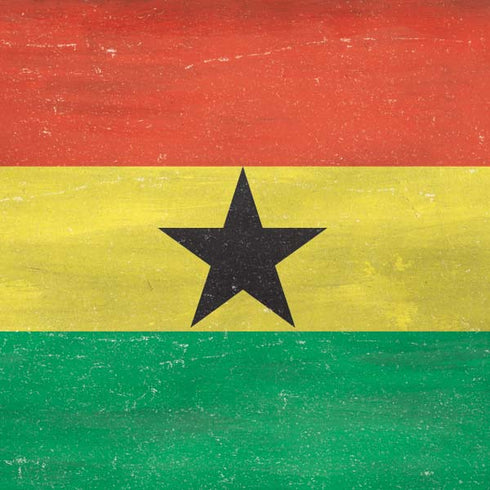 Ghana Flag Distressed Galaxy A50 Clear Case