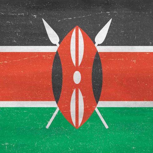 Kenya Flag Distressed Surface Go Skin