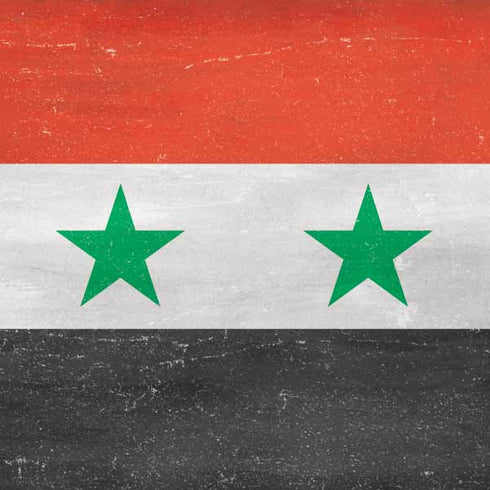 Syria Flag Distressed Surface Laptop Skin