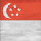 Singapore Flag Distressed Xbox 360 Slim (2010) Skin