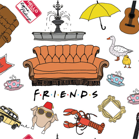 Warner Bros Classic FRIENDS Icons Galaxy Buds Live Skin