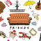 Warner Bros Classic FRIENDS Icons iPhone SE (2nd & 3rd Gen) Folio Case