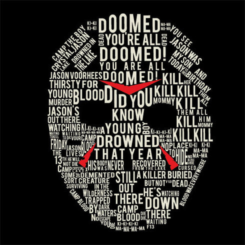 Warner Bros Friday the 13th Doomed Amazon Echo Buds Skin