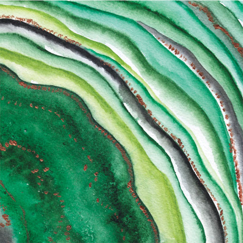 Kiwi Watercolor Geode PlayStation 4 Gold Wireless Headset Skin