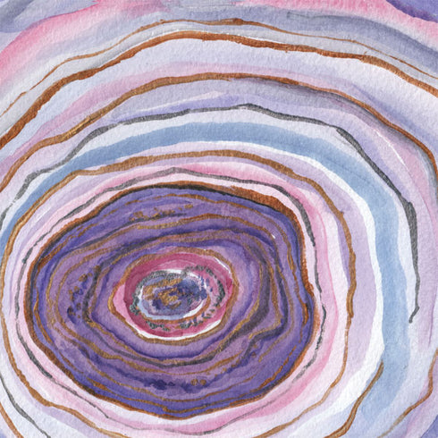 Lilac Watercolor Geode Bose SoundLink Mini Speaker II Skin