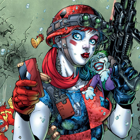 DC Comics Harley Quinn Little Black Book Cover#47 New 52 Art by Jim Lee iPhone 14 Pro Max Folio Case
