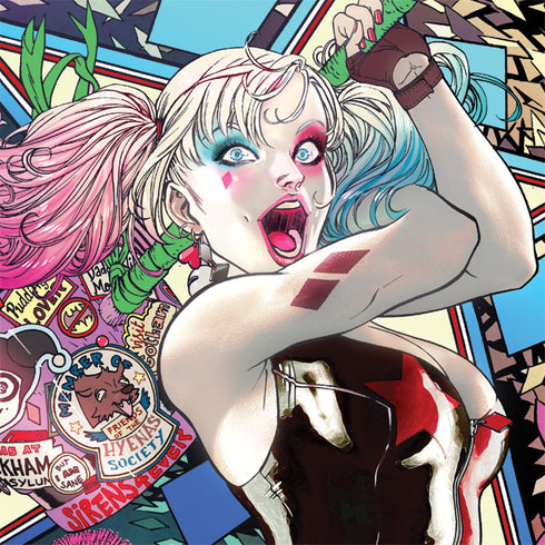 DC Comics Harley Quinn Action Pose Moto E5 Plus Skin