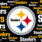 NFL Pittsburgh Steelers Black Blast Apple Pencil (1st Gen, 2017) Skin