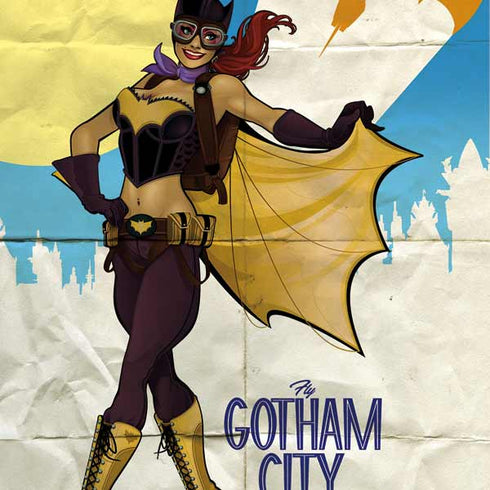 DC Comics Bombshells Batgirl- Fly Gotham City Airlines PlayStation Scuf Vantage 2 Controller Skin