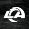 NFL Los Angeles Rams Black & White iPhone 7 Folio Case
