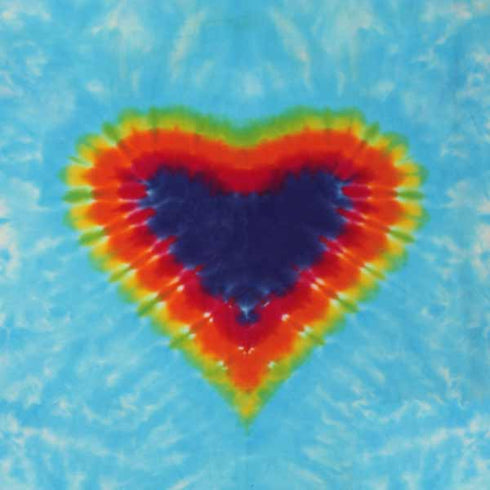 Liquid Blue Tie Dye Heart Steam Deck Handheld Gaming Computer OLED Skin