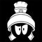Looney Tunes Marvin the Martian Black and White Wii (Includes 1 Controller) Skin