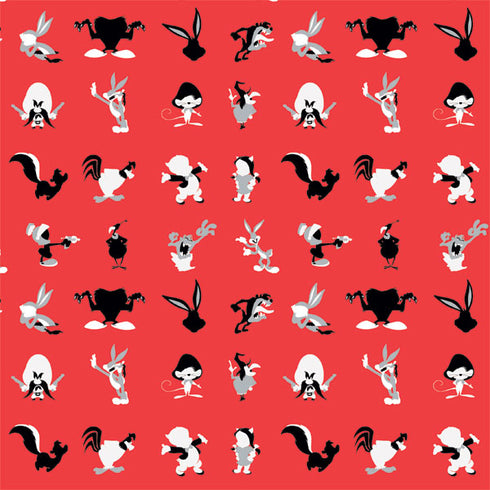 Looney Tunes Identity Red Pattern Playstation 3 & PS3 Slim Skin