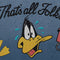 Looney Tunes Daffy Duck Thats All Folks Galaxy A50 Clear Case