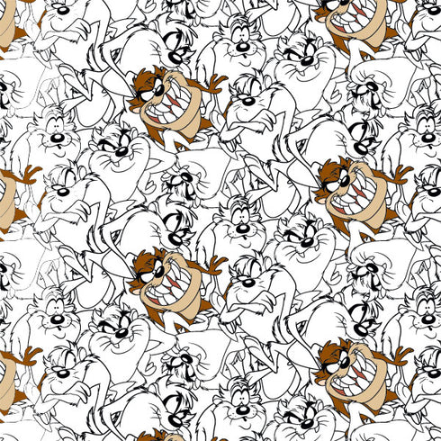 Looney Tunes Tasmanian Devil Super Sized Pattern Xbox 360 (Includes HDD) Skin