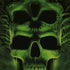 Liquid Blue Green Skulls iPhone 15 Skin