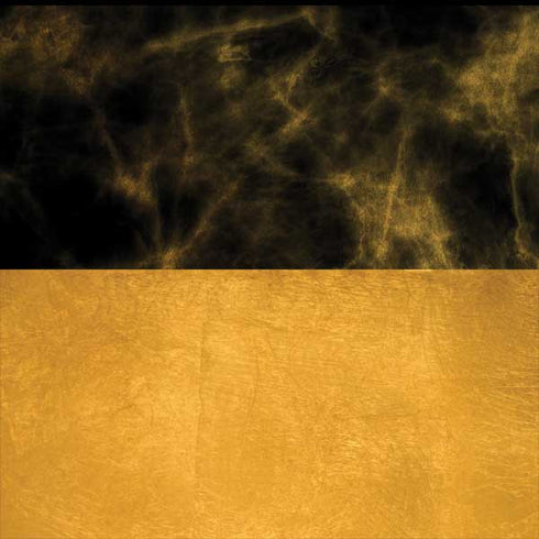 Black and Gold Split Marble MacBook Skins