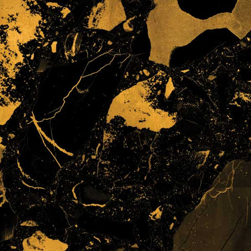 Black and Gold Scattered Marble PlayStation 4 Gold Wireless Headset Skin