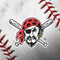 MLB Pittsburgh Pirates Game Ball iPhone 14 Pro Max Folio Case