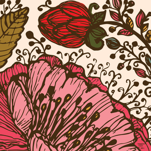 Rose Bud Floral Surface Go Skin