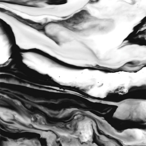 Black and White Marble Ink iPhone 15 Skin