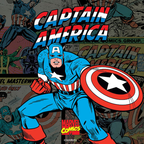 Marvel Classic Comics Captain America Vintage Galaxy S25 Skin