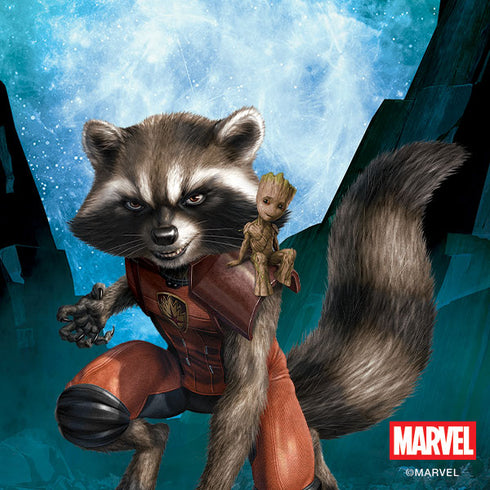 Marvel Rocket and Baby Groot Cosmic Bond Wii (Includes 1 Controller) Skin
