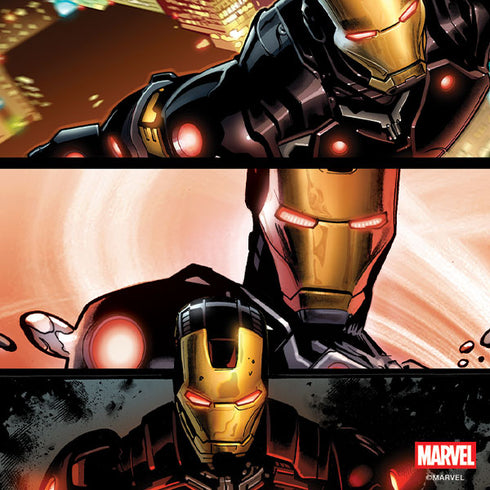 Marvel Iron Man Three Panel Galaxy A53 5G Clear Case