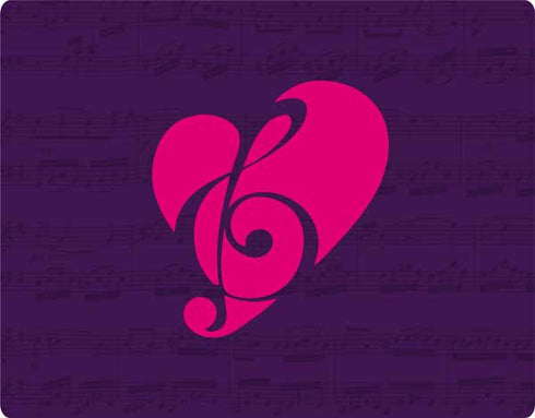Purple Musical Notes Yoga 710 14in Skin