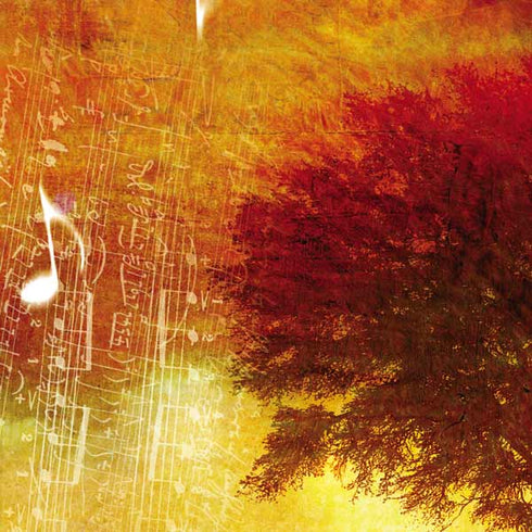 Falling Notes iPhone 15 Pro Max Clear Case