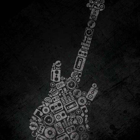 Guitar Pattern Galaxy A20 Clear Case