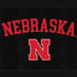 University of Nebraska Collegiate Text Black iPhone 15 Skin