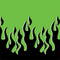 Green Flames iPhone 14 Folio Case