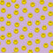 Purple Happy Face Pattern iPhone 13 Pro Max Folio Case