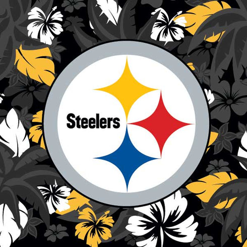 NFL Pittsburgh Steelers Tropical Print Steam Deck Handheld Gaming Computer OLED Skin