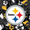 NFL Pittsburgh Steelers Tropical Print Steam Deck Handheld Gaming Computer OLED Skin