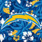 NFL Los Angeles Chargers Tropical Print iPhone 7 Folio Case