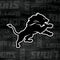 NFL Detroit Lions Black & White Amazon Echo Buds Skin