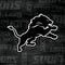 NFL Detroit Lions Black & White Galaxy Buds Live Skin
