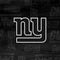 NFL New York Giants Black & White Galaxy Buds Live Skin